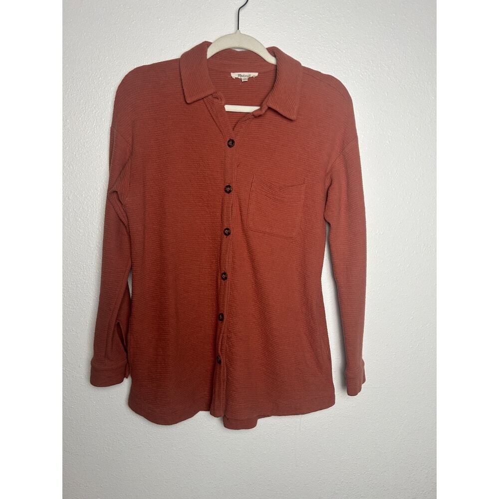 Madewell Brown Flannel Basic Button Up Shirt Size XS